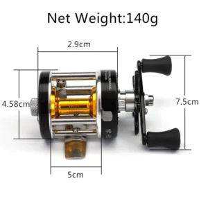All-Metal Baitcasting Reel with Dual Centrifugal Brakes 8.3:1