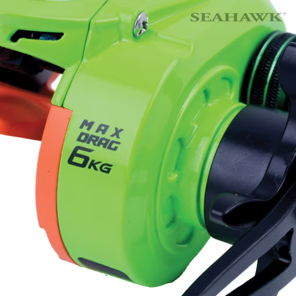 130.png BASS HUNTER 103HSL 7.5:1 Yellow Baitcasting Reel