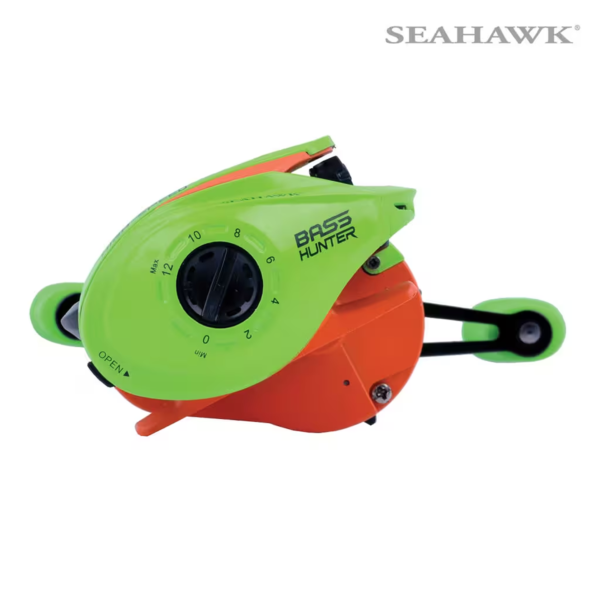 134.png BASS HUNTER 103HSL 7.5:1 Yellow Baitcasting Reel