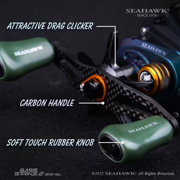 BASS STRIKE 2 103HSL 7.5:1 Baitcasting Reel