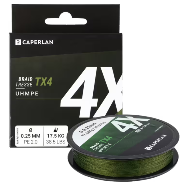 248.png TX4 300 m Khaki Braided Lure Fishing Line