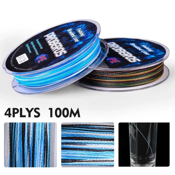 PE 0.6–10 4-Strand Braided Fishing Line 100M