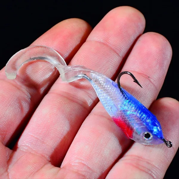 5-Piece Soft Fishing Lures 2.2in 5.2g